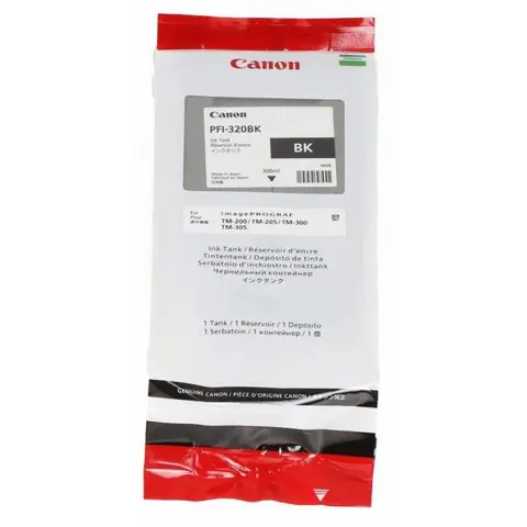Canon PFI-320BK - Tusz czarny XL do Canon TM-200, TM-205, TM-300, TM-305